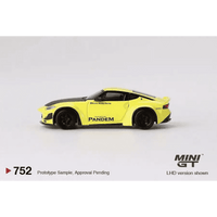 Thumbnail for PRE-ORDER MINI GT 1:64 Nissan Z Pandem Ikazuchi Yellow MGT00752-R