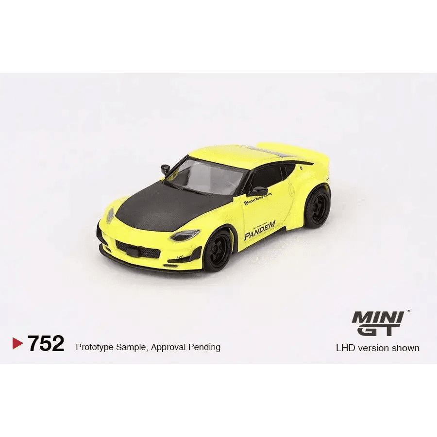 PRE-ORDER MINI GT 1:64 Nissan Z Pandem Ikazuchi Yellow MGT00752-R