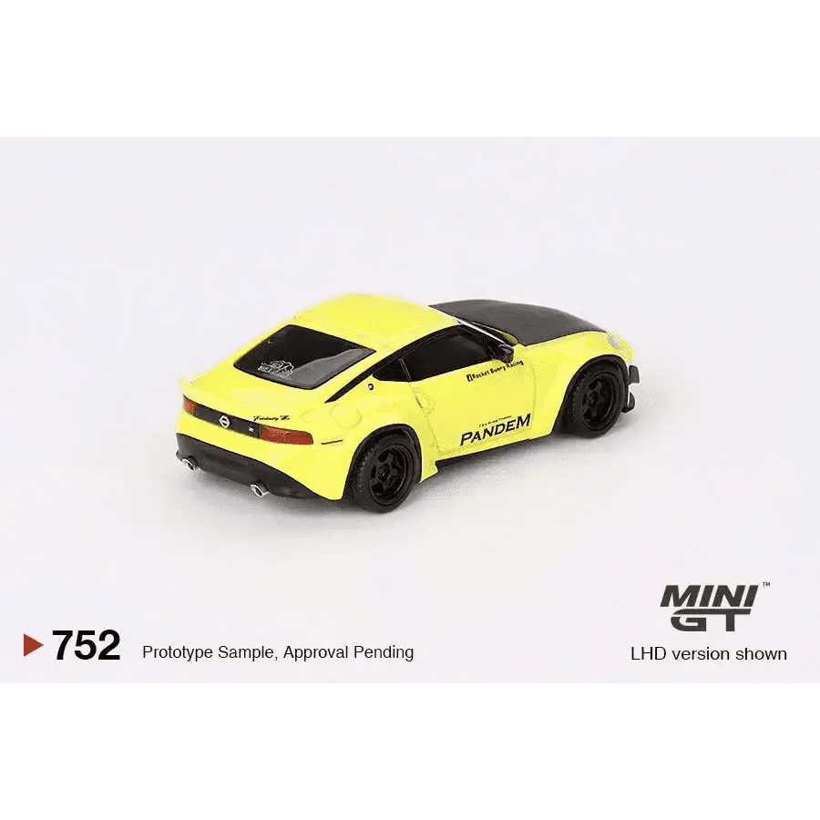 PRE-ORDER MINI GT 1:64 Nissan Z Pandem Ikazuchi Yellow MGT00752-R