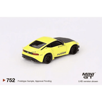 Thumbnail for PRE-ORDER MINI GT 1:64 Nissan Z Pandem Ikazuchi Yellow MGT00752-R