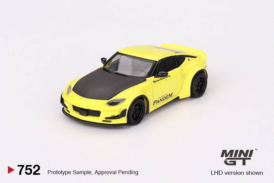 PRE-ORDER MINI GT 1:64 Nissan Z Pandem Ikazuchi Yellow MGT00752-R