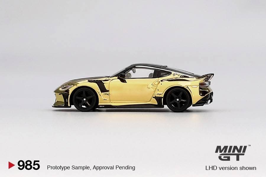 PRE-ORDER MINI GT 1:64 Nissan Z VeilSide FZ400 Gold Chrome MGT00985-R