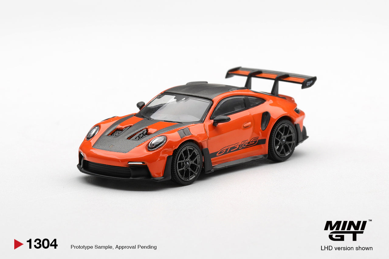 PRE-ORDER MINI GT 1:64 Porsche 911 992 GT3 RS Weissach Package Gulf Orange MGT01304-R