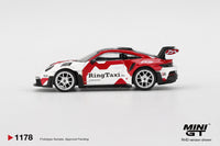 Thumbnail for PRE-ORDER MINI GT 1:64 Porsche 911 992 GT3 RS Weissach RingTaxi.com MGT01178-L