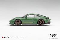 Thumbnail for PRE-ORDER MINI GT 1:64 Porsche 911 992 GT3 Touring Auratium Green MGT01341-R