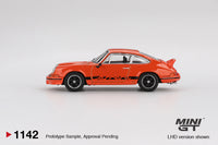 Thumbnail for PRE-ORDER MINI GT 1:64 Porsche 911 Carrera RS 2.7 Tangerine with Black Livery MGT01142-R