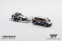 Thumbnail for PRE-ORDER MINI GT 1:64 Porsche 911 Dakar #718 / Volkswagen ID. Buzz Porsche Centrum Gelderland Roughroads Set MGTS0019