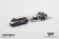 Thumbnail for PRE-ORDER MINI GT 1:64 Porsche 911 Dakar #718 / Volkswagen ID. Buzz Porsche Centrum Gelderland Roughroads Set MGTS0019
