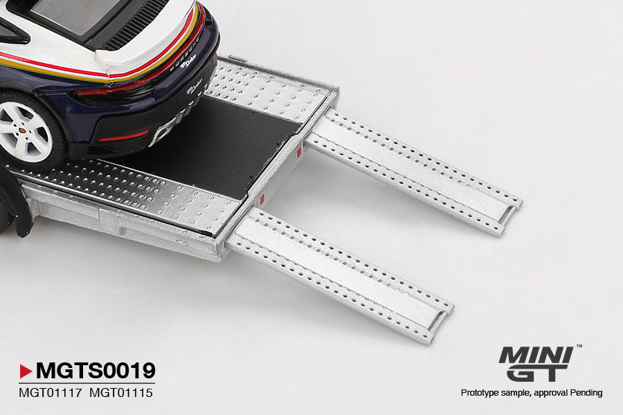 PRE-ORDER MINI GT 1:64 Porsche 911 Dakar #718 / Volkswagen ID. Buzz Porsche Centrum Gelderland Roughroads Set MGTS0019