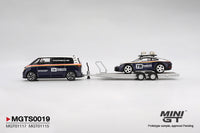 Thumbnail for PRE-ORDER MINI GT 1:64 Porsche 911 Dakar #718 / Volkswagen ID. Buzz Porsche Centrum Gelderland Roughroads Set MGTS0019