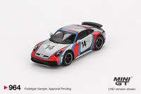 Thumbnail for PRE-ORDER MINI GT 1:64 Porsche 911 Dakar Ice Grey Metallic 