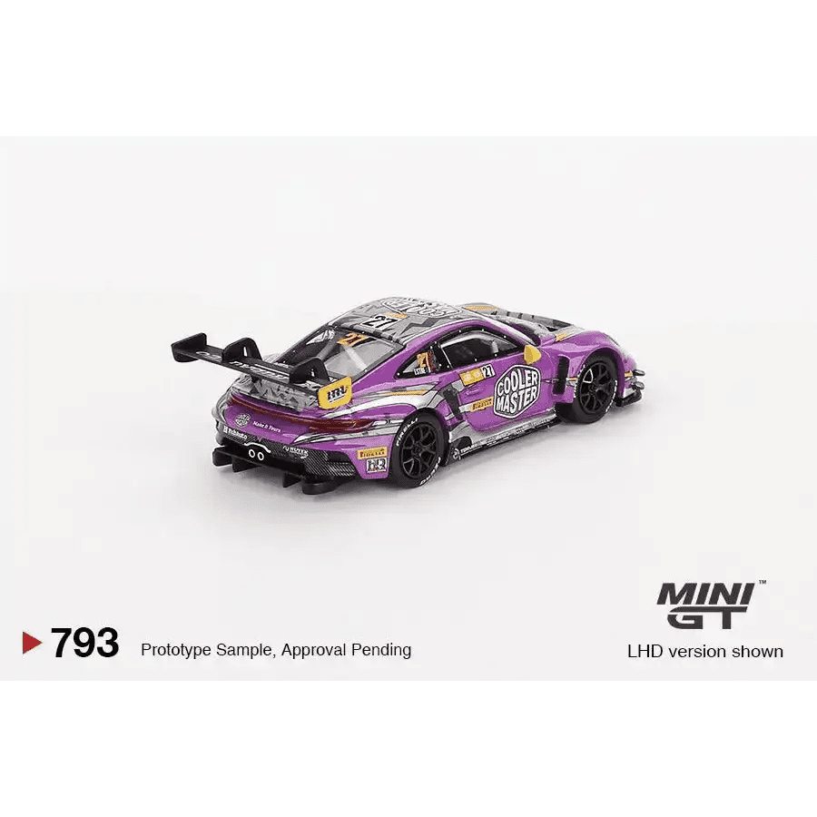 PRE-ORDER MINI GT 1:64 Porsche 911 GT3 R #27 HubAuto Racing 2023 FIA GT World Cup 70th Macau Grand Prix MGT00793-L