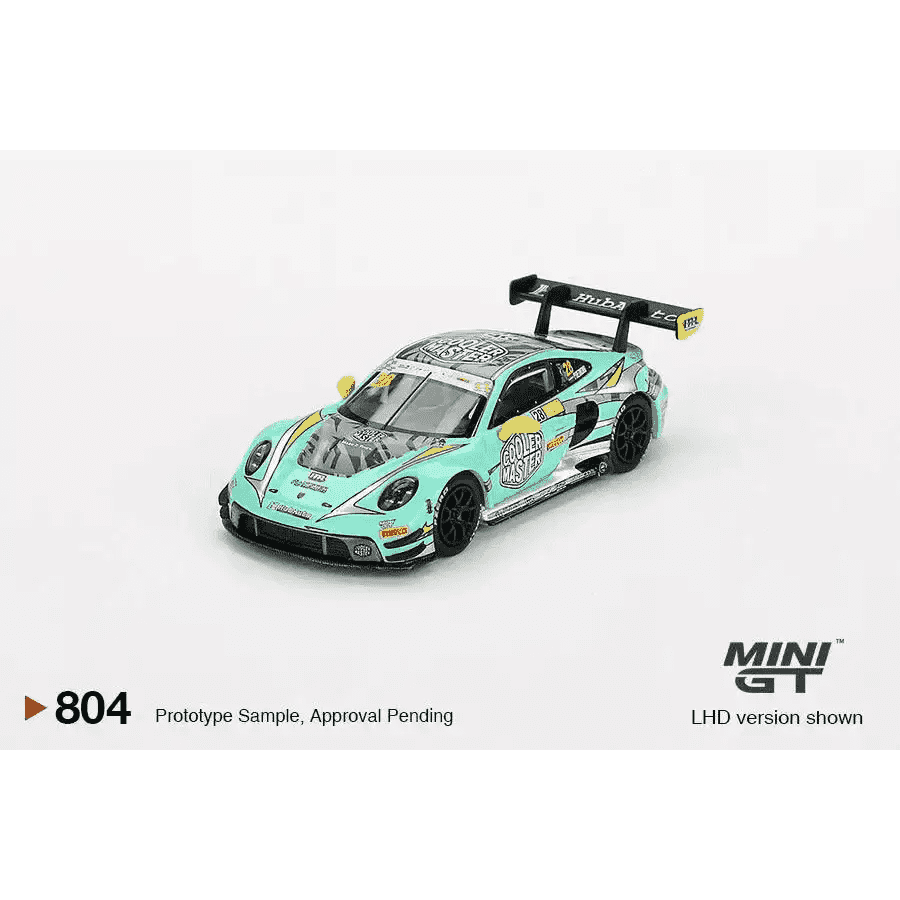 PRE-ORDER MINI GT 1:64 Porsche 911 GT3 R #28 HubAuto Racing 2023 FIA GT World Cup 70th Macau Grand Prix MGT00804-L