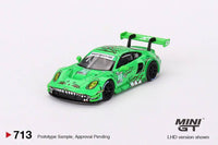 Thumbnail for PRE-ORDER MINI GT 1:64 Porsche 911 GT3 R #80 GTD AO Racing 2023 IMSA Sebring 12 Hrs MGT00713-L