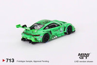 Thumbnail for PRE-ORDER MINI GT 1:64 Porsche 911 GT3 R #80 GTD AO Racing 2023 IMSA Sebring 12 Hrs MGT00713-L