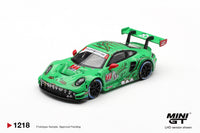 Thumbnail for PRE-ORDER MINI GT 1:64 Porsche 911 GT3 R 992 #77 AO Racing 2025 IMSA Sebring 12 Hrs Class Winner MGT01218-L