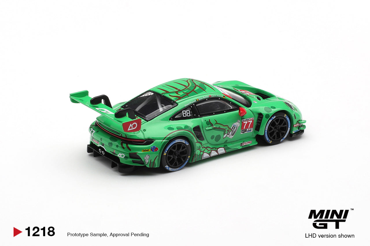 PRE-ORDER MINI GT 1:64 Porsche 911 GT3 R 992 #77 AO Racing 2025 IMSA Sebring 12 Hrs Class Winner MGT01218-L