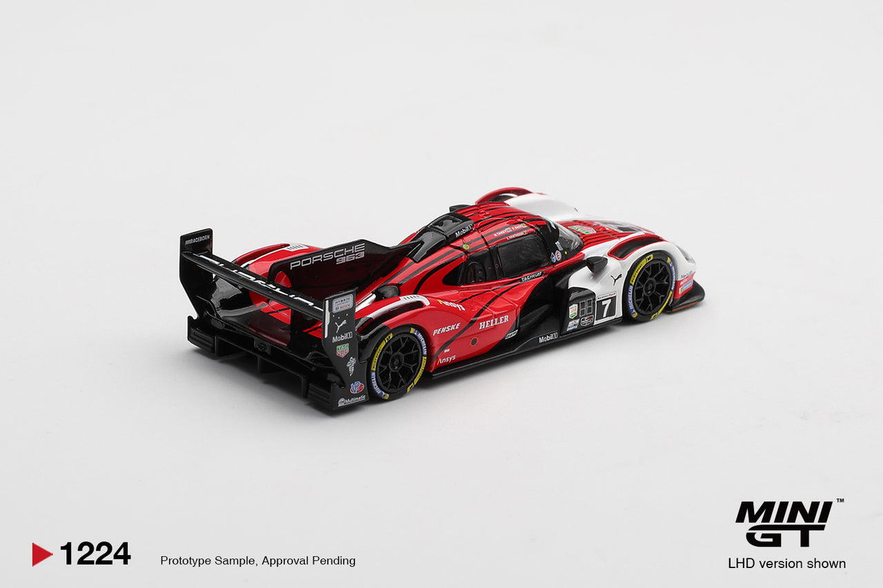 PRE-ORDER MINI GT 1:64 Porsche 963 #7 Porsche Penske Motorsport 2025 IMSA Daytona 24 Hrs Winner MGT01224-L