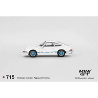 Thumbnail for PRE-ORDER MINI GT 1:64 Porsche Porsche 911 Carrera RS 2.7 Grand Prix White w/ Blue Livery MGT00715-R