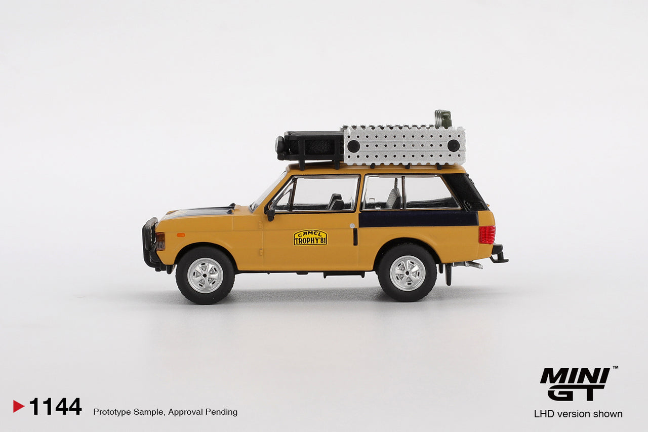 PRE-ORDER MINI GT 1:64 Range Rover 1981 Camel Trophy Sumatra C.Swoboda & K.Mentel Winner MGT01144-L
