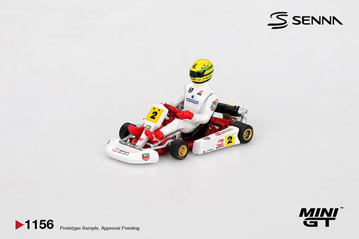 PRE-ORDER MINI GT 1:64 Senna Kart #2 Ayrton Senna da Silva - 1993 Masters of Paris-Bercy