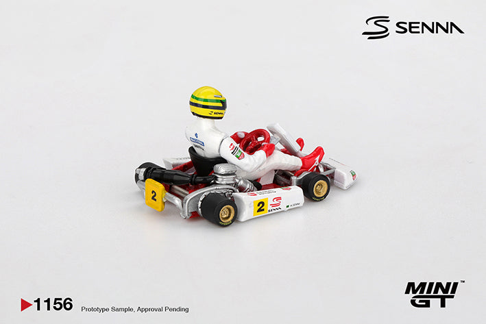 PRE-ORDER MINI GT 1:64 Senna Kart #2 Ayrton Senna da Silva - 1993 Masters of Paris-Bercy