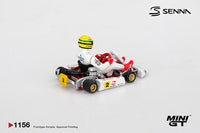 Thumbnail for PRE-ORDER MINI GT 1:64 Senna Kart #2 Ayrton Senna da Silva - 1993 Masters of Paris-Bercy