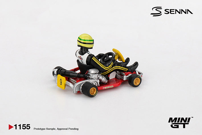 PRE-ORDER MINI GT 1:64 Senna Kart Formula K #9 Ayrton Senna da Silva - 1981 Karting World Championship