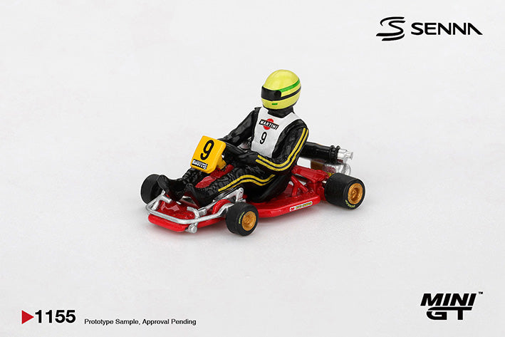 PRE-ORDER MINI GT 1:64 Senna Kart Formula K #9 Ayrton Senna da Silva - 1981 Karting World Championship