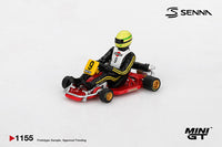 Thumbnail for PRE-ORDER MINI GT 1:64 Senna Kart Formula K #9 Ayrton Senna da Silva - 1981 Karting World Championship