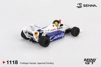 Thumbnail for PRE-ORDER MINI GT 1:64 Toleman TG184 #19 Ayrton Senna 1984 Monaco Grand Prix 2nd Place MGT01118-BL Blister