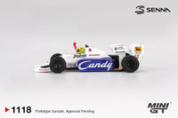 Thumbnail for PRE-ORDER MINI GT 1:64 Toleman TG184 #19 Ayrton Senna 1984 Monaco Grand Prix 2nd Place MGT01118-BL Blister