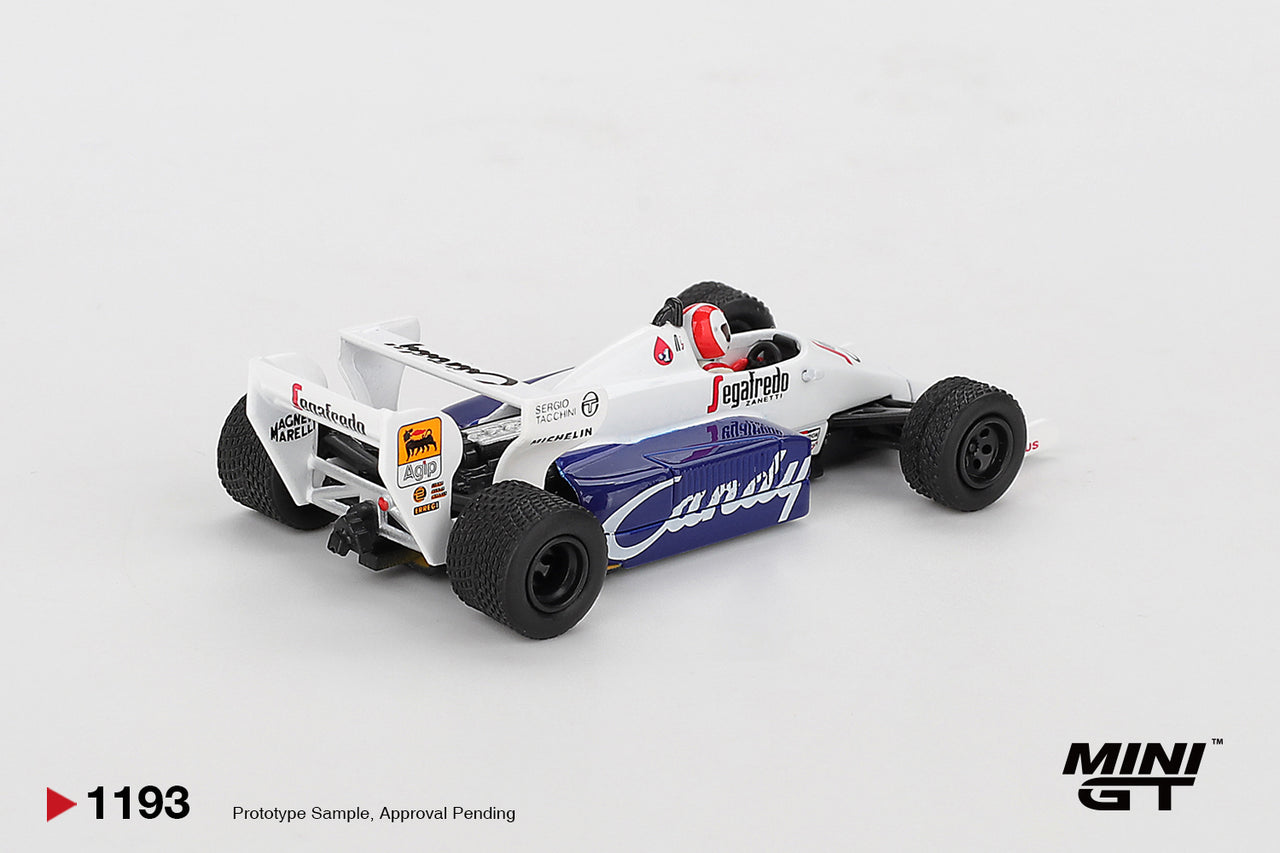 PRE-ORDER MINI GT 1:64 Toleman TG184 #20 Johnny Cecotto - 1984 Monaco Grand Prix MGT01193-L