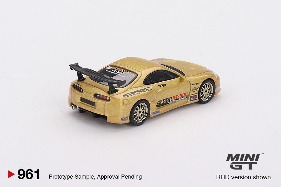 PRE-ORDER MINI GT 1:64 Toyota Supra A80 Top Secret GT-300 Top Secret Gold MGT00961-BL BLISTER