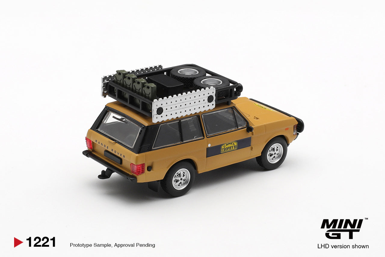 PRE-ORDER MINI GT 1:64Range Rover 1981 Camel Trophy Sumatra K.Stoppa & A.Valldorf MGT01221