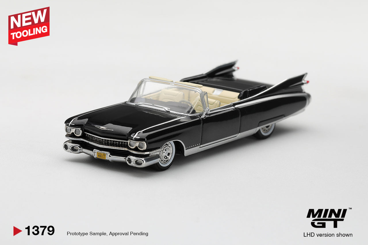 PRE-ORDER MIni GT 1:64 Cadillac Eldorado Biarritz 1959 Black MGT01379-L