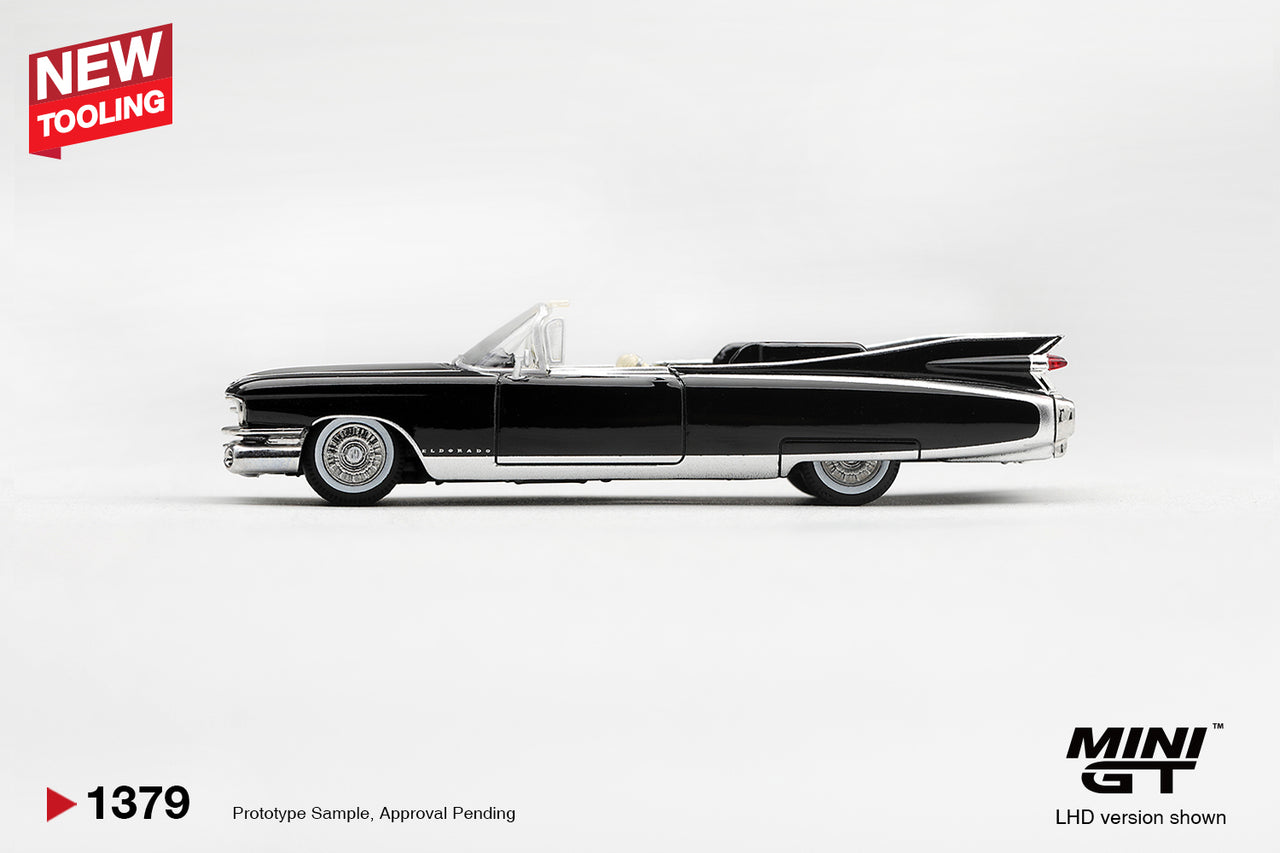 PRE-ORDER MIni GT 1:64 Cadillac Eldorado Biarritz 1959 Black MGT01379-L