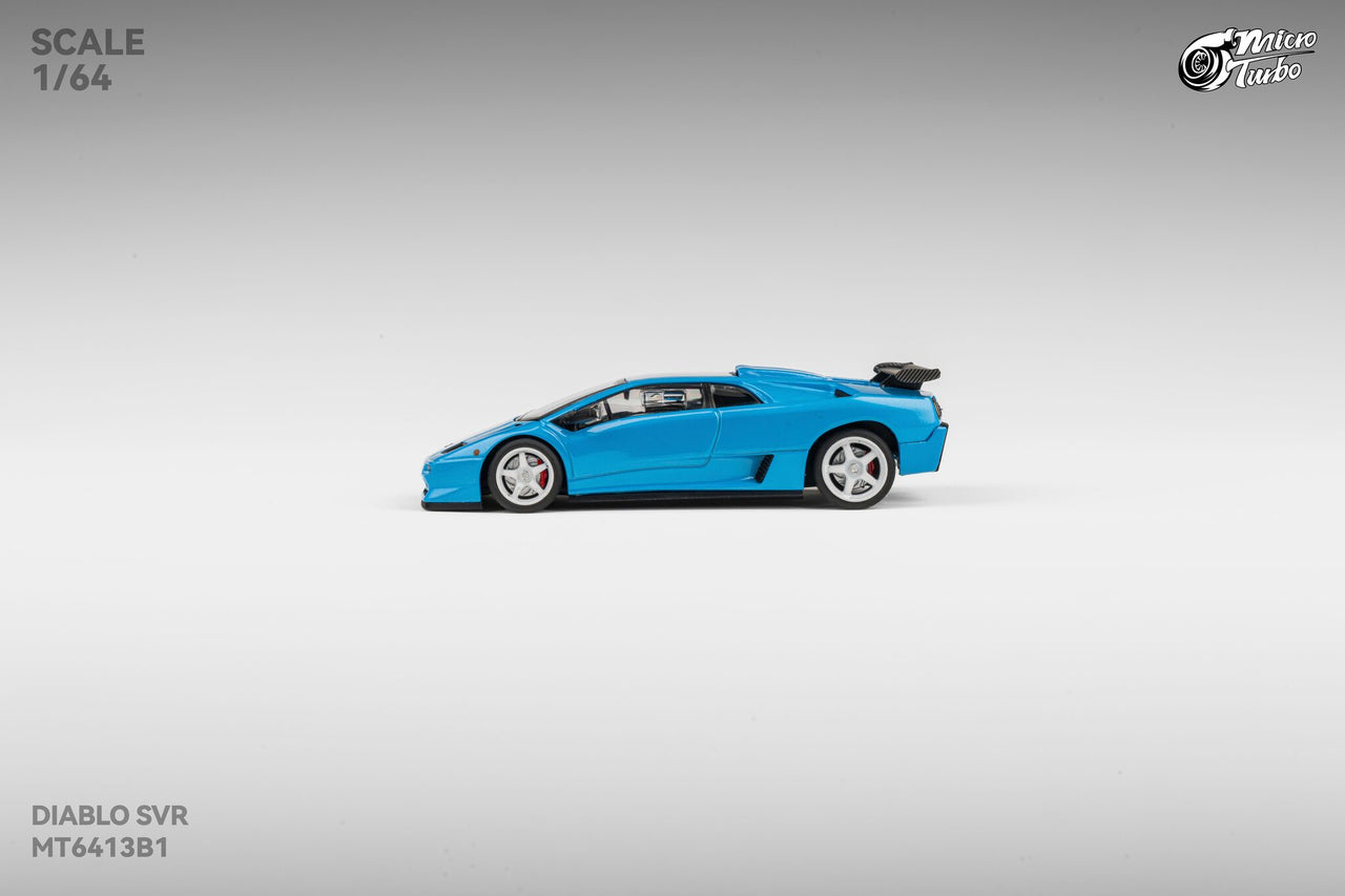 PRE-ORDER Micro Turbo 1:64 Custom Diablo SV, Metallic Blue HEC 2026 Exclusive