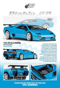 Thumbnail for PRE-ORDER Micro Turbo 1:64 Custom Diablo SV, Metallic Blue HEC 2026 Exclusive