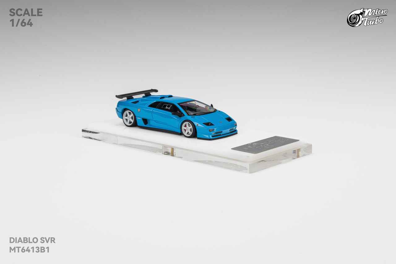 PRE-ORDER Micro Turbo 1:64 Custom Diablo SV, Metallic Blue HEC 2026 Exclusive
