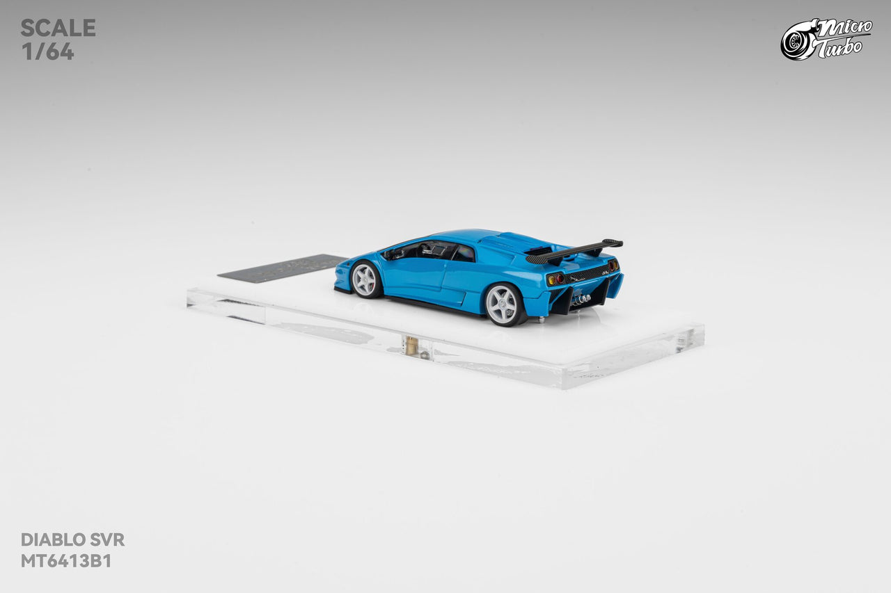PRE-ORDER Micro Turbo 1:64 Custom Diablo SV, Metallic Blue HEC 2026 Exclusive