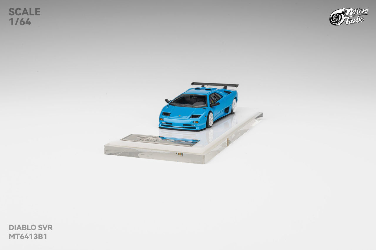 PRE-ORDER Micro Turbo 1:64 Custom Diablo SV, Metallic Blue HEC 2026 Exclusive