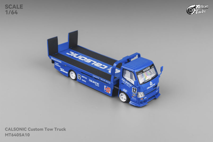 PRE-ORDER Micro Turbo 1:64 Custom Flatbed Truck - Calsonic Livery