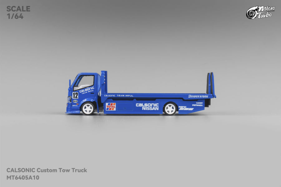 PRE-ORDER Micro Turbo 1:64 Custom Flatbed Truck - Calsonic Livery