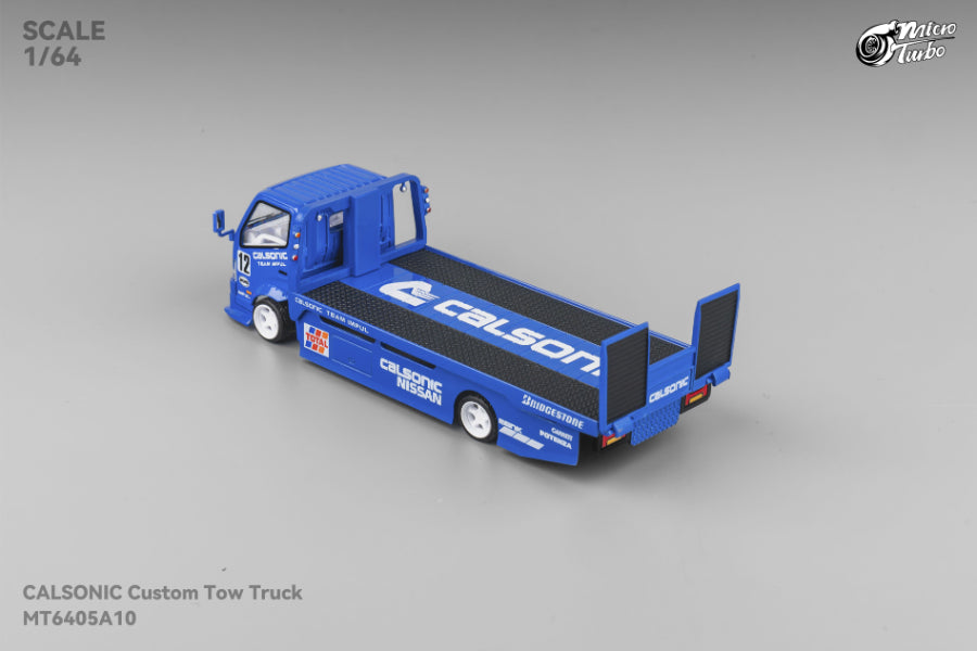 PRE-ORDER Micro Turbo 1:64 Custom Flatbed Truck - Calsonic Livery