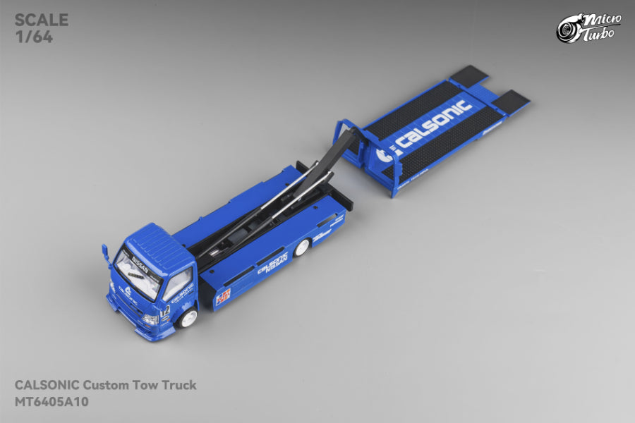 PRE-ORDER Micro Turbo 1:64 Custom Flatbed Truck - Calsonic Livery