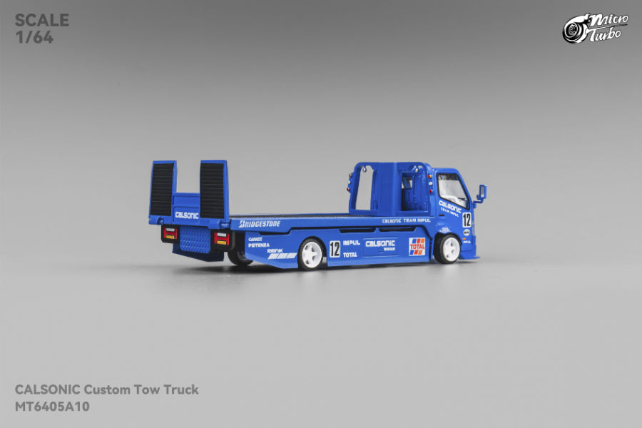 PRE-ORDER Micro Turbo 1:64 Custom Flatbed Truck - Calsonic Livery