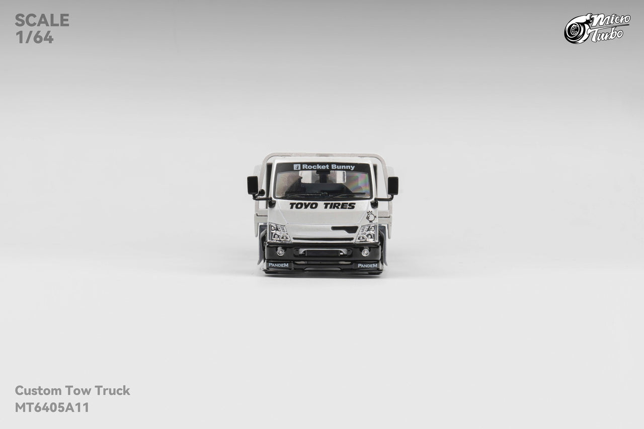PRE-ORDER Micro Turbo 1:64 Custom Flatbed Truck - Pandem White