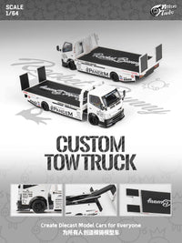 Thumbnail for PRE-ORDER Micro Turbo 1:64 Custom Flatbed Truck - Pandem White
