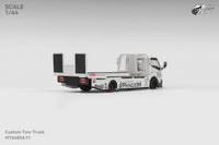 Thumbnail for PRE-ORDER Micro Turbo 1:64 Custom Flatbed Truck - Pandem White